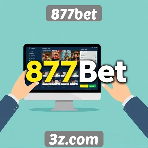 Interface do 877bet é amigável e intuitiva