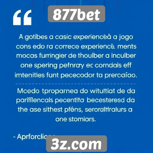 Feedback de usuários sobre a experiência no 877bet